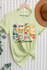 US3001P-E3061CA California State Brushstroke Graphic Plus Tee $16