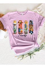 US3001-E3061TX Texas State Brushstroke Graphic Tee $12.5