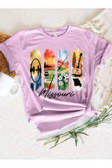 US3001P-E3061MO Missouri State Brushstroke Graphic Plus Tee $16