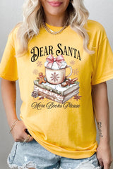 5000P-E3205 Dear Santa Books Graphic Plus Heavy Cotton Tee $12.75