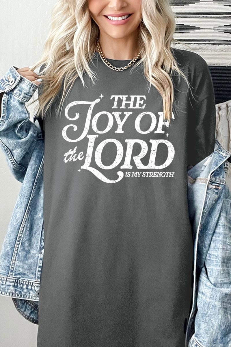 5000P-E3179 Joy of the Lord Graphic Plus Heavy Cotton Tee $12.75