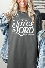 5000P-E3179 Joy of the Lord Graphic Plus Heavy Cotton Tee $12.75