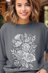 UL180-E3155 Neutral Thanksgiving Graphic Sweatshirt $20