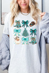 5000P-E3180 Western Christmas Graphic Plus Heavy Cotton Tee $12.75