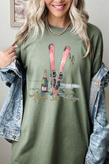 5000-E3187 Apres Ski Club Graphic Heavy Cotton Tee $9