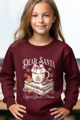 UL180B-E3205Z Dear Santa Books Kids Graphic Sweatshirt $20