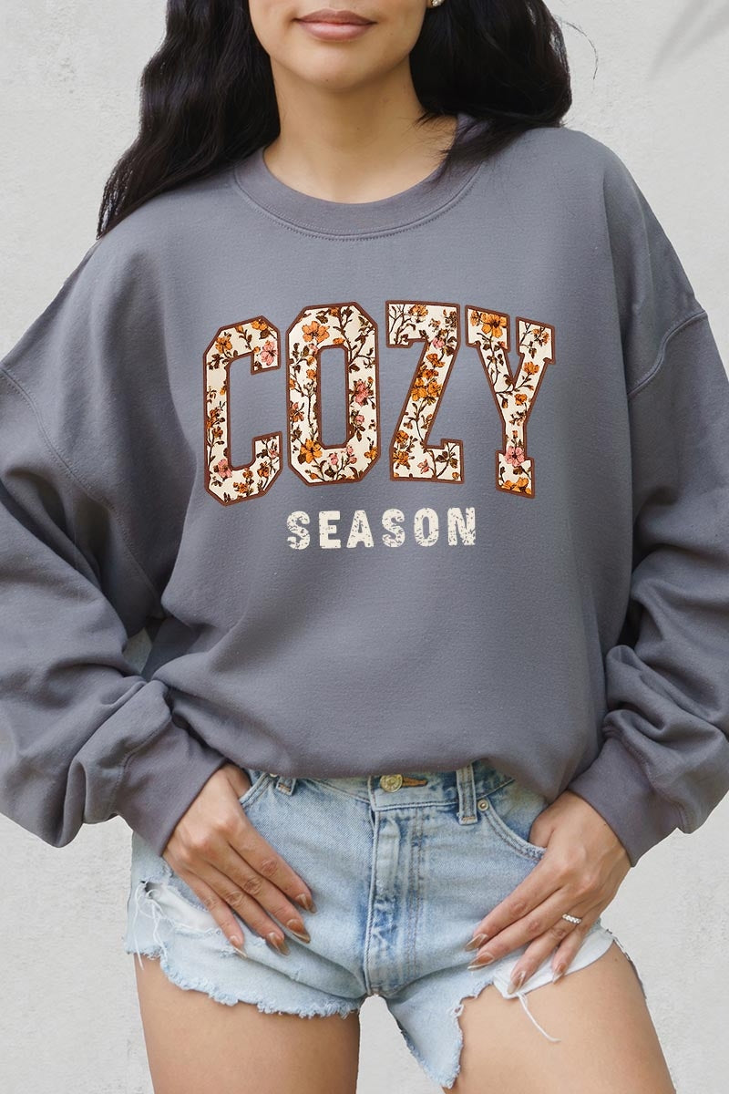 UL180-E3082 Cozy Season Graphic Sweatshirt $20