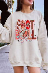 UL180-E3053 Brushstroke Football Graphic Sweatshirt $20