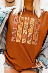 US3001P-E3110 Brushstroke Boho Fall Graphic Plus Tee $16
