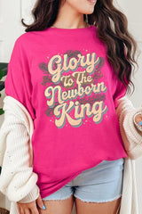 5000P-E3220 Glory to the Newborn King Graphic Plus Heavy Cotton Tee $12.75
