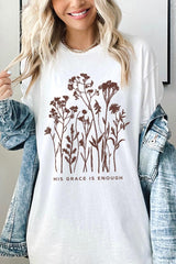5000P-E3146 Christian Wildflower Graphic Plus Heavy Cotton Tee $12.75