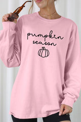 UL240-E3152 Pumpkin Season Graphic Long Sleeve Tee $13.75
