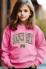 UL180B-E3131Z Football Game Day Camo Kids Graphic Sweatshirt $20