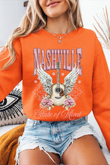 UL180-E3157 Nashville Rose Graphic Sweatshirt $20