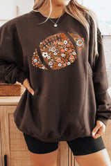 UL180-E3133 Floral Football Graphic Sweatshirt $20