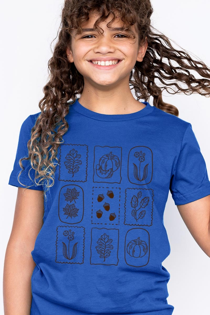 US3001Y-E3101Z Autumn Kids Graphic Tee $11