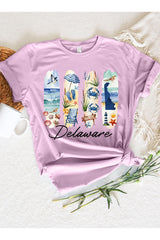 US3001-E3061DE Delaware State Brushstroke Graphic Tee $12.5