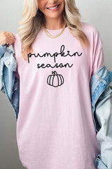 5000P-E3152 Pumpkin Season Graphic Plus Heavy Cotton Tee $12.75