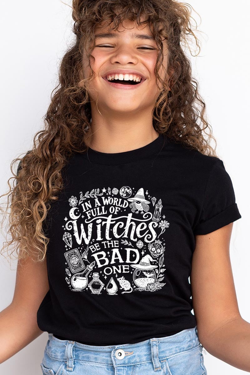 US3001Y-E3139Z In a World of Witches Kids Graphic Tee $11