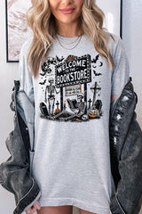 US3001P-E3122 Bookstore Halloween Graphic Plus Tee $16