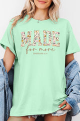 5000P-E3068 Made for More Faith Graphic Plus Heavy Cotton Tee $12.75