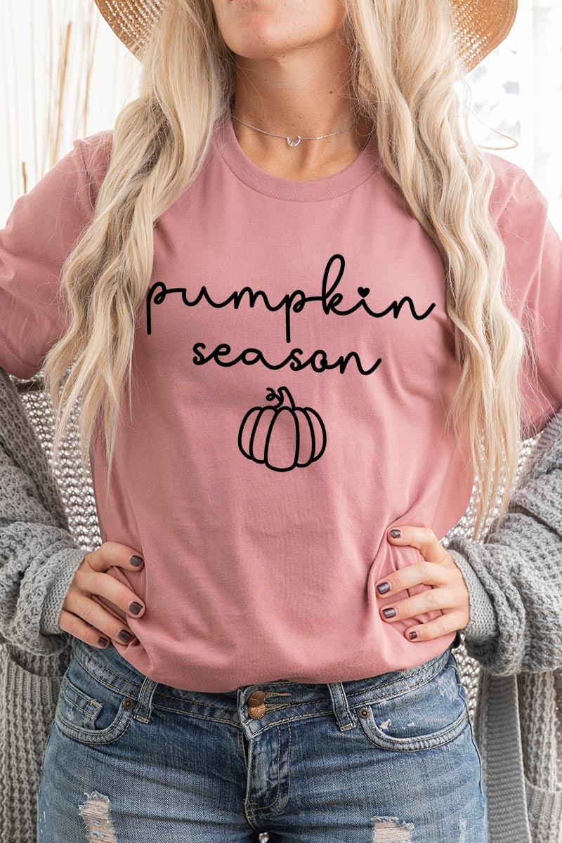 US3001P-E3152 Pumpkin Season Graphic Plus Tee $16