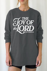 UL240P-E3179 Joy of the Lord Graphic Plus Long Sleeve Tee $17