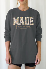UL240-E3068 Made for More Faith Graphic Long Sleeve Tee $13.75