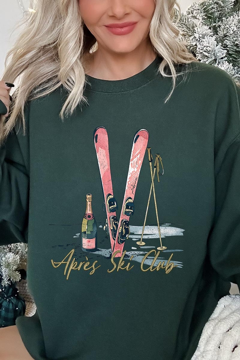 UL180P-E3187 Apres Ski Club Graphic Plus Sweatshirt $25