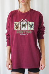UL240-E3192 Deer & Duck Hunting Season Graphic Long Sleeve Tee $13.75