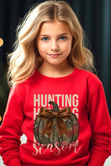 UL180B-E3190Z Hunting Pumpkin Bow Kids Graphic Sweatshirt $20