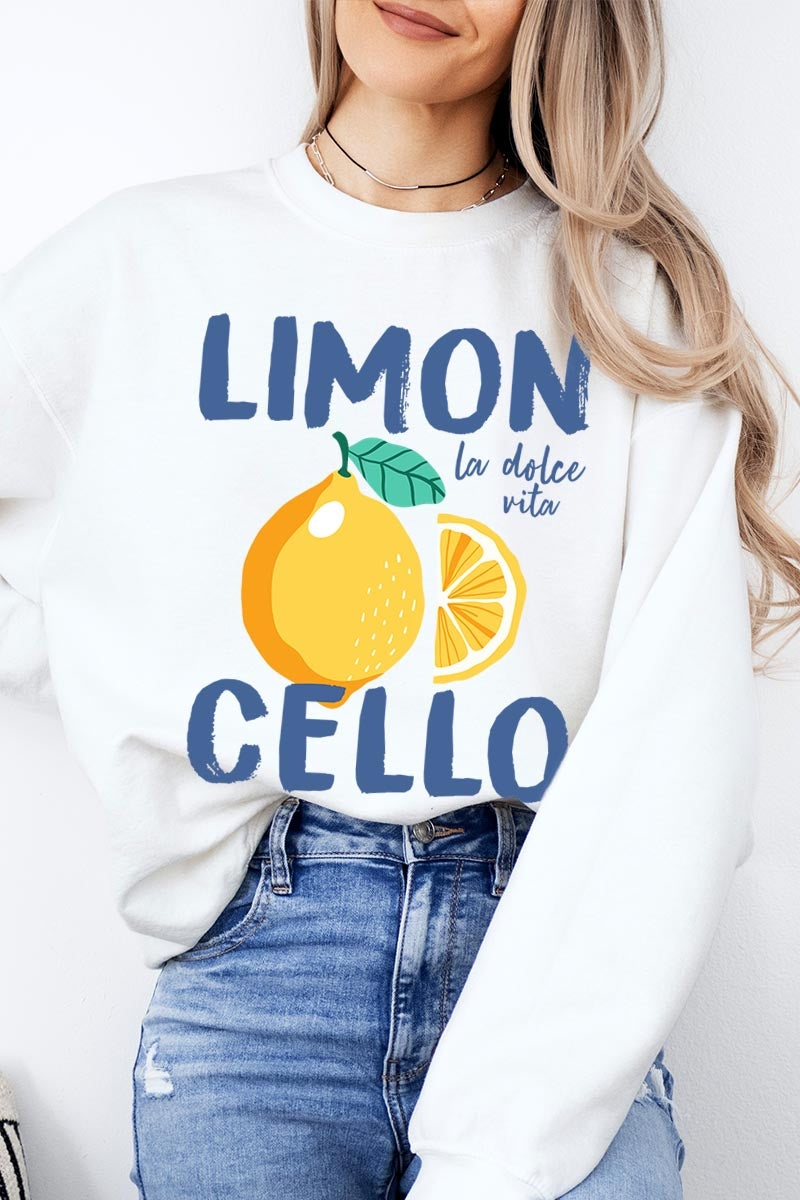 UL180P-E3056 Limoncello Graphic Plus Sweatshirt $25