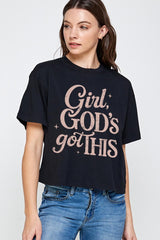 CTS-E3102 Girl, Godu2019s Got This Graphic Relaxed Crop Top $11