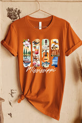 US3001P-E3061MS Mississippi State Brushstroke Graphic Plus Tee $16