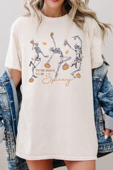 5000P-E3123 Halloween Skeleton Graphic Plus Heavy Cotton Tee $12.75