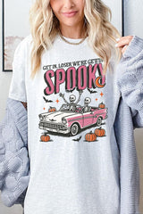 5000-E3142 Spooky Skeleton Graphic Heavy Cotton Tee $9