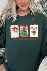 UL180P-E3201 Most Wonderful Time Graphic Plus Sweatshirt $25