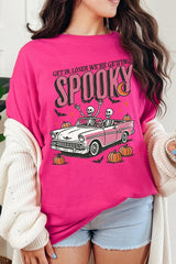 5000P-E3142 Spooky Skeleton Graphic Plus Heavy Cotton Tee $12.75
