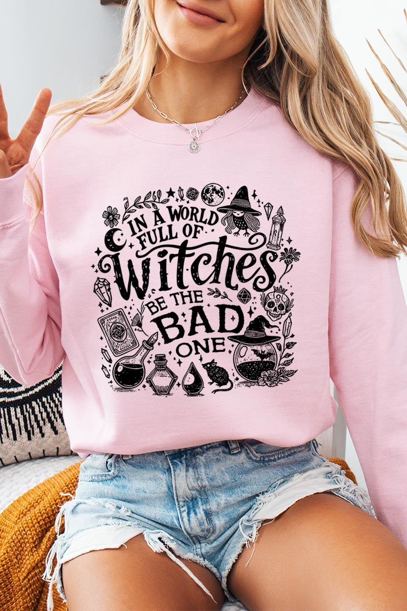UL180-E3139 In a World of Witches Graphic Sweatshirt $20