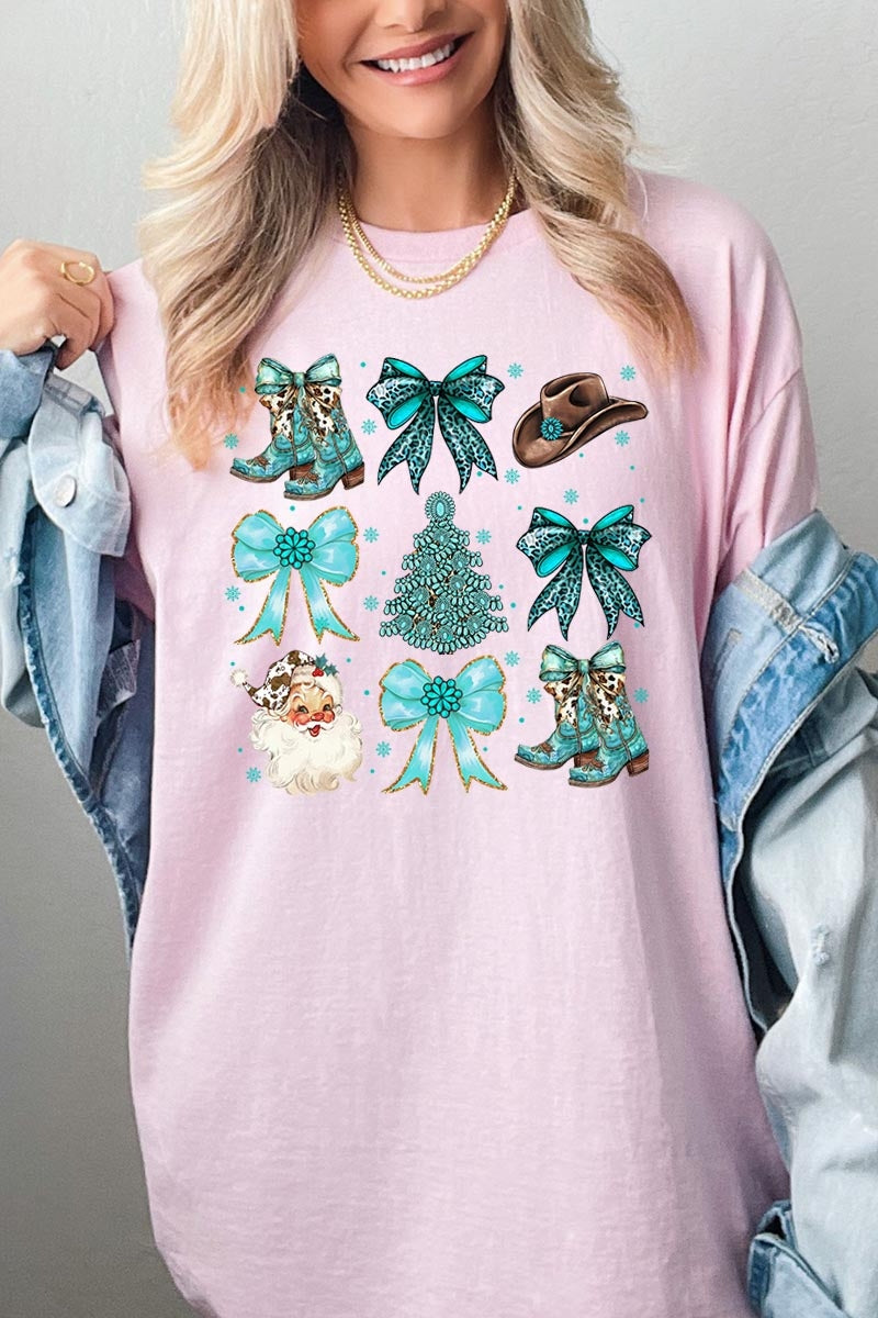 5000-E3180 Western Christmas Graphic Heavy Cotton Tee $9