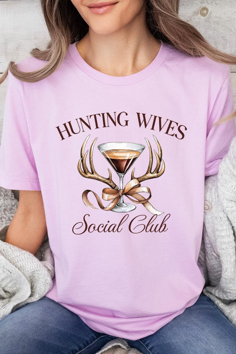 US3001-E3191 Hunting Wives Social Club Graphic Tee $12.5