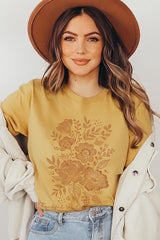 US3001-E3155 Neutral Thanksgiving Graphic Tee $12.5