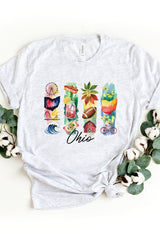 US3001P-E3061OH Ohio State Brushstroke Graphic Plus Tee $16