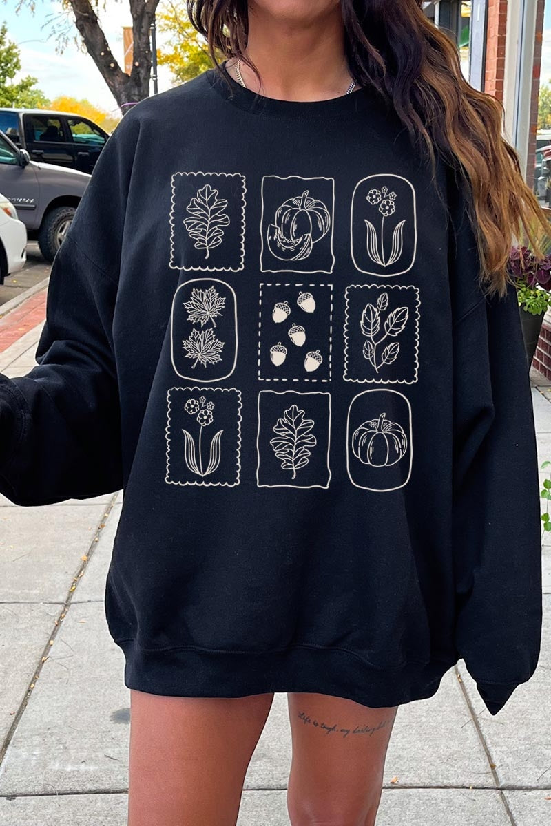 UL180-E3101 Autumn Graphic Sweatshirt $20