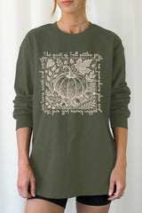 UL240P-E3112 Fall Pumpkin Graphic Plus Long Sleeve Tee $17
