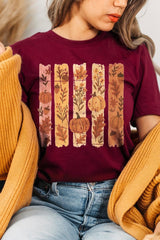 US3001-E3110 Brushstroke Boho Fall Graphic Tee $12.5