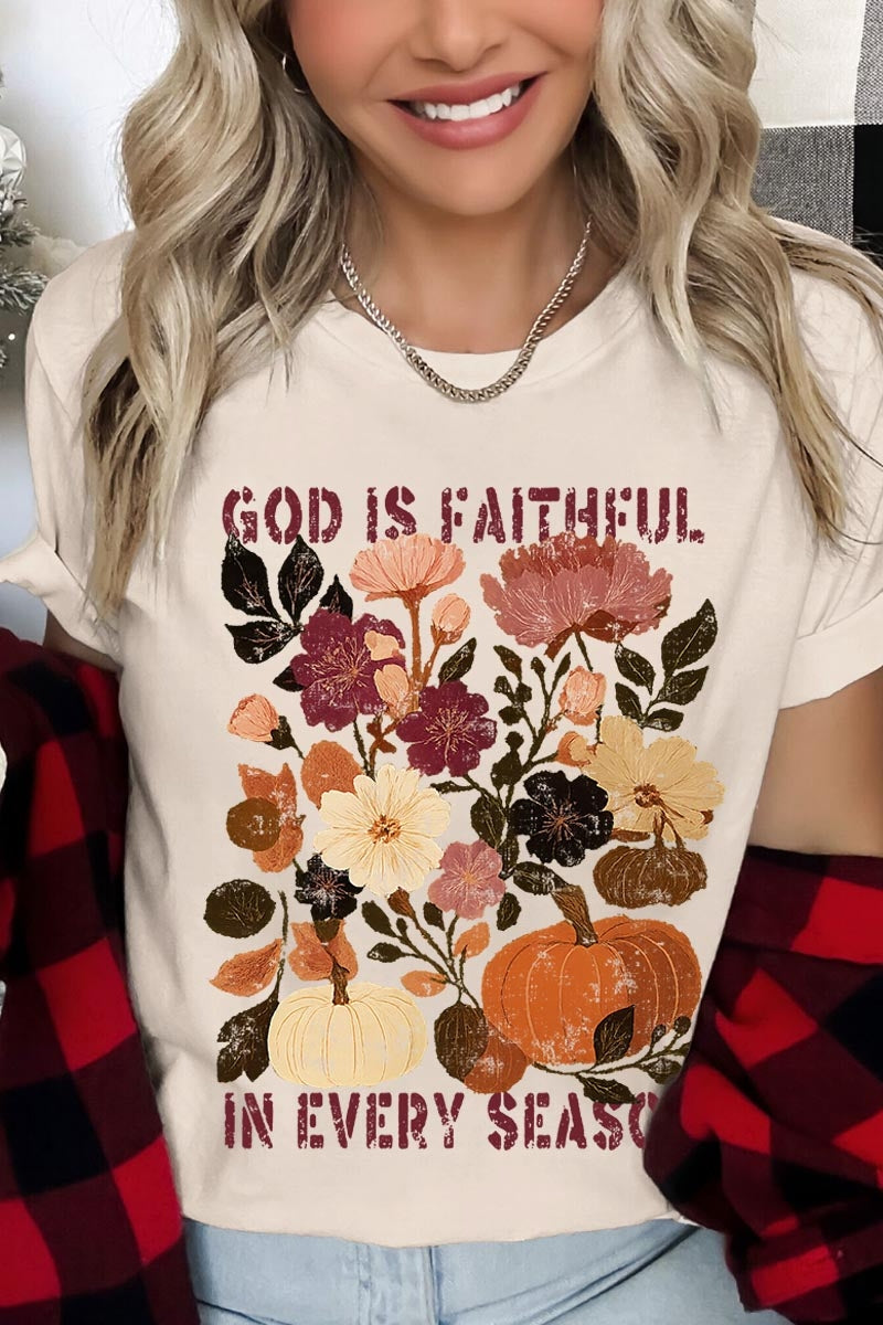 US3001P-E3171 Faithful In Every Season Graphic Plus Tee $16