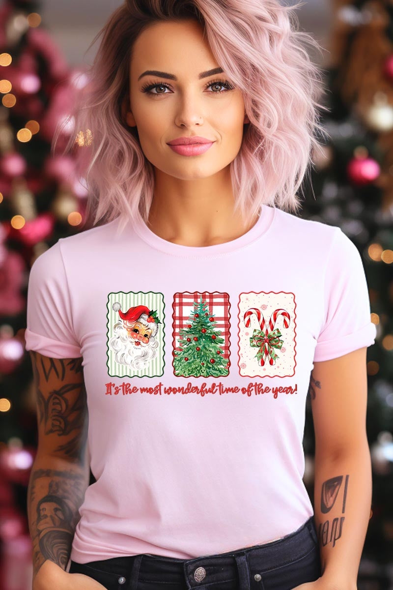 US3001-E3201 Most Wonderful Time Graphic Tee $12.5