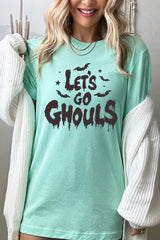 US3001-E3159 Letu2019s Go Ghouls Graphic Tee $12.5
