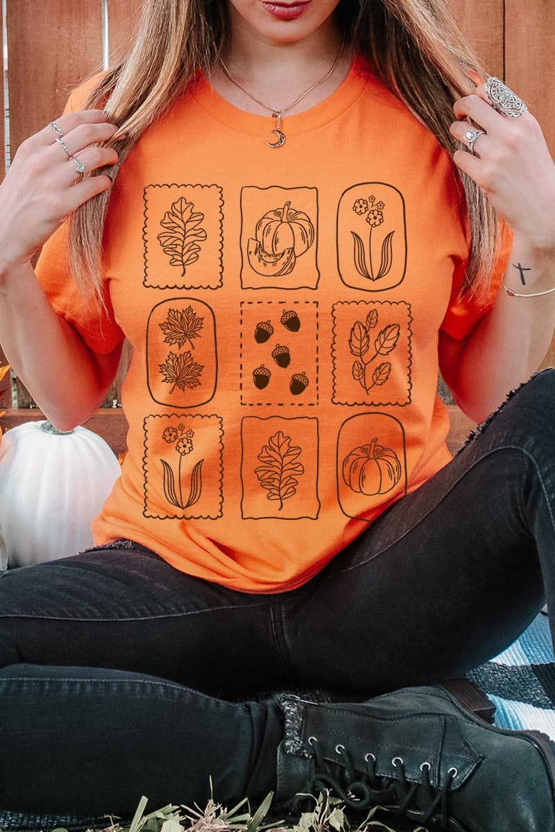 US3001-E3101 Autumn Graphic Tee $12.5